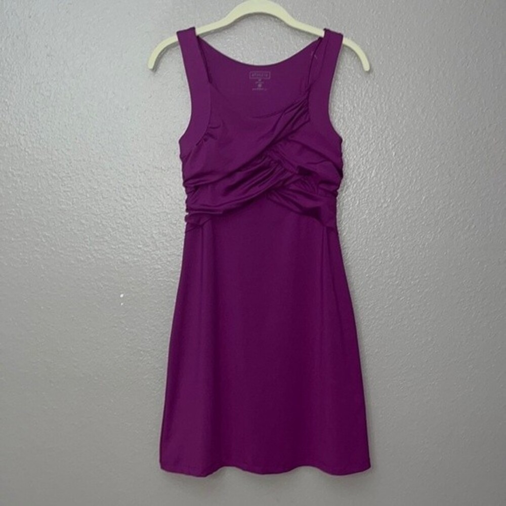 Athleta Activewear Dress Vibrant Fuchsia Ruched tennis Golf size XS